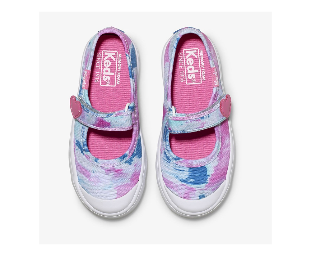 Slip Ons Keds Niña Blancos/Rosas - Harper - 8059-NKSMB